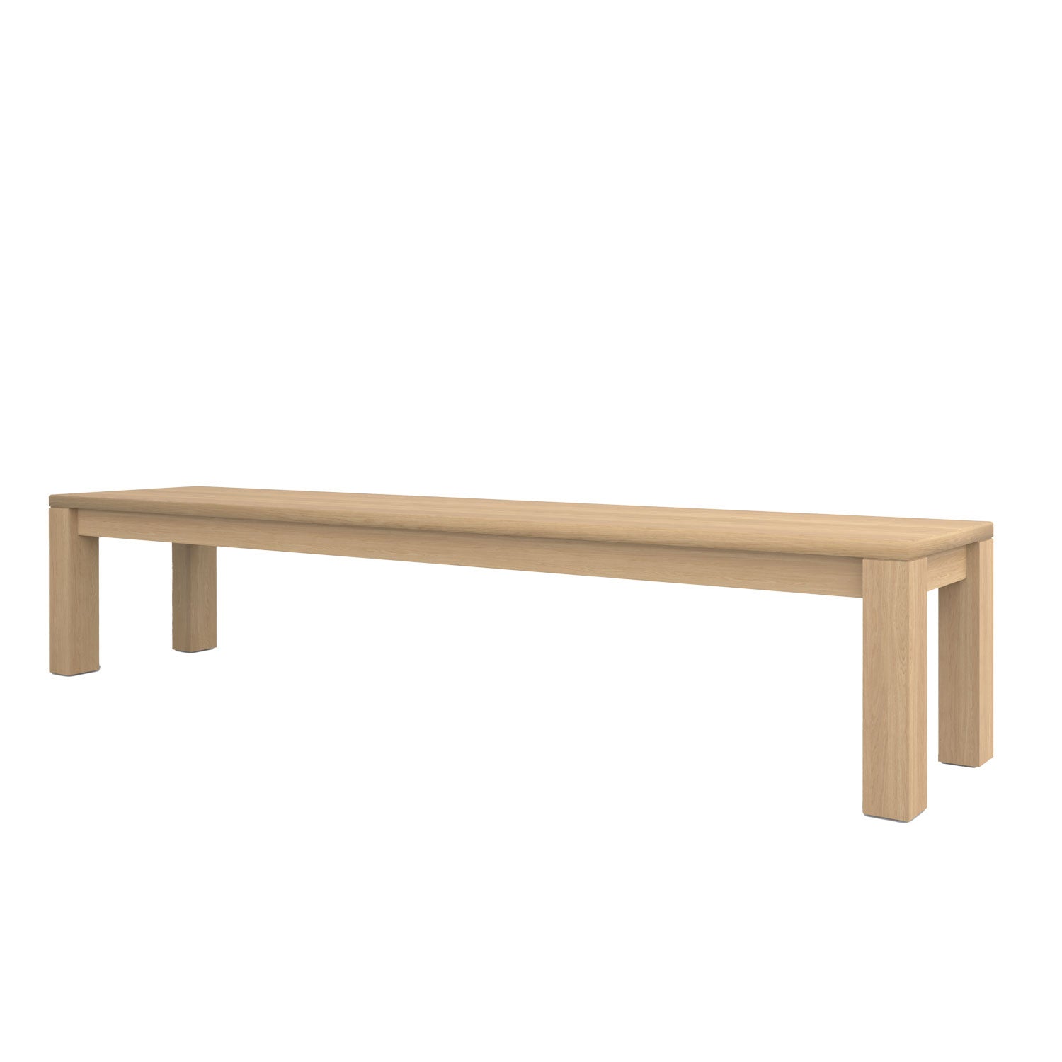 Piav Indoor Backless Bench - L230 - 4 Seater / Oak