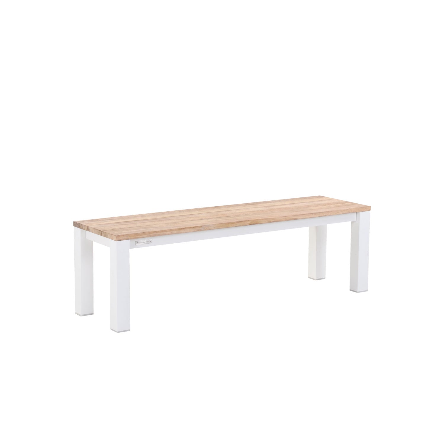 Piav Backless Bench White Sand - L150 - 3 Seater