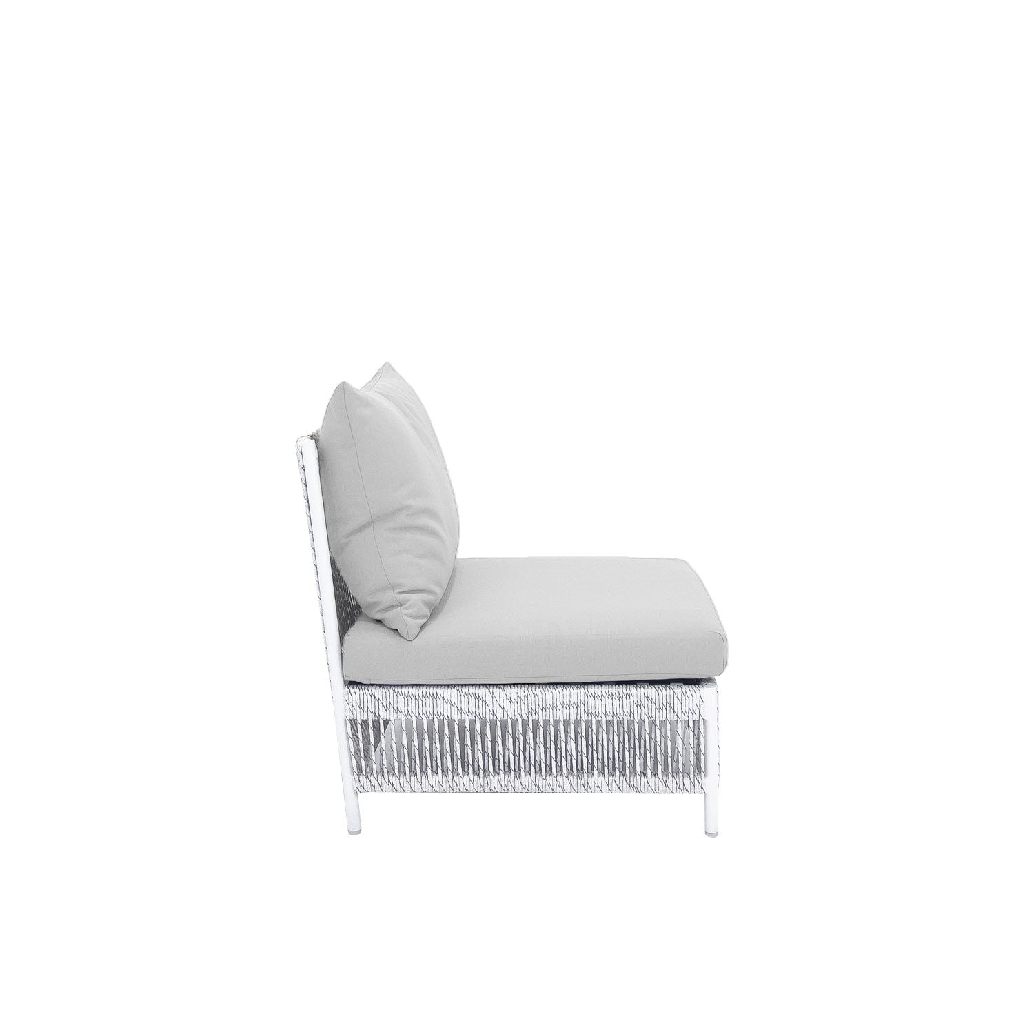 Planar Alu Modular Outdoor Midsection White PT4 - Olefin Grey