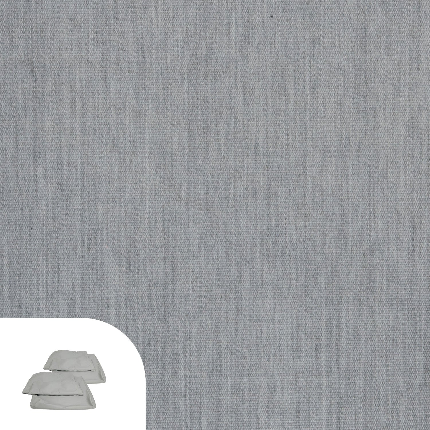 Planar Lounge Cushion Cover Replacement - Loveseat / Sunbrella Granite Grey