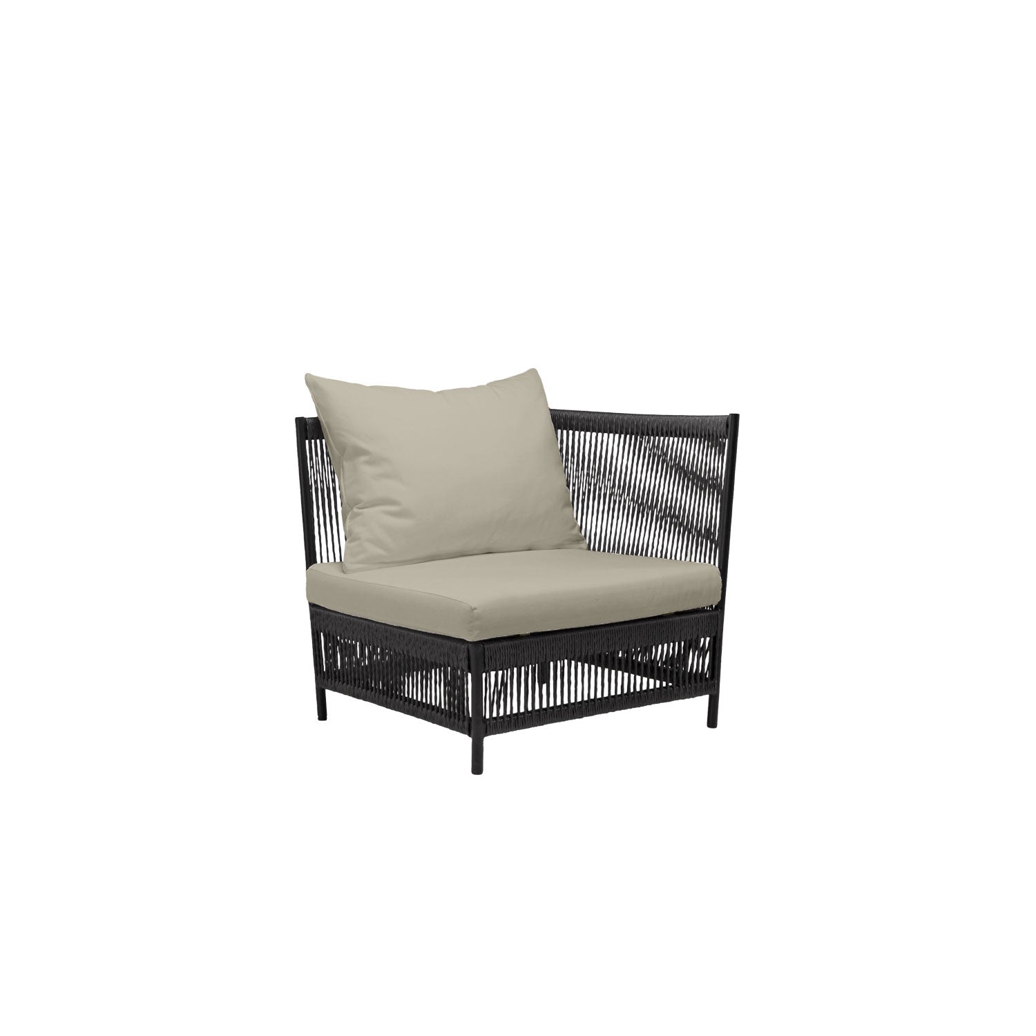 Planar Alu Modular Corner Black PT3 - Olefin Taupe