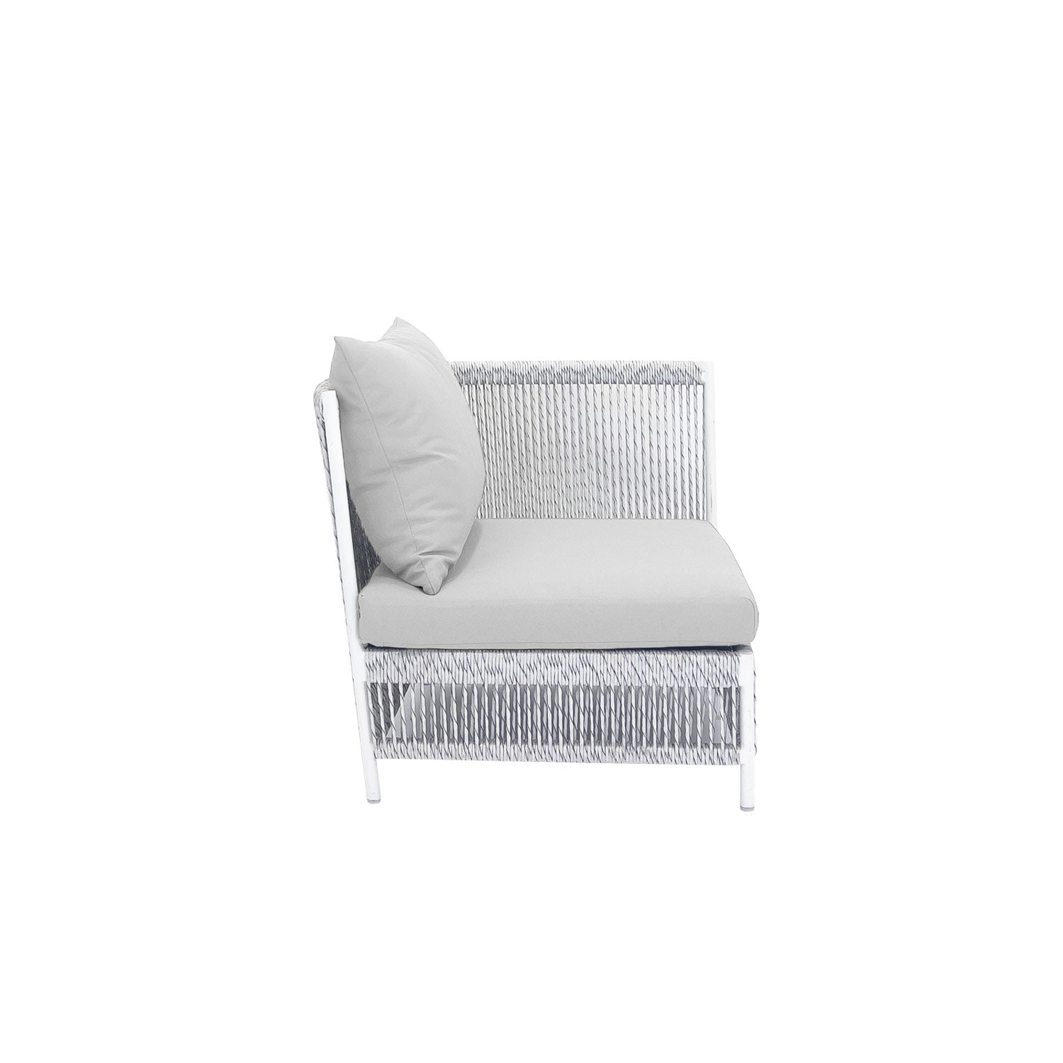 Planar Alu Modular Outdoor Corner White PT4 - Olefin Grey