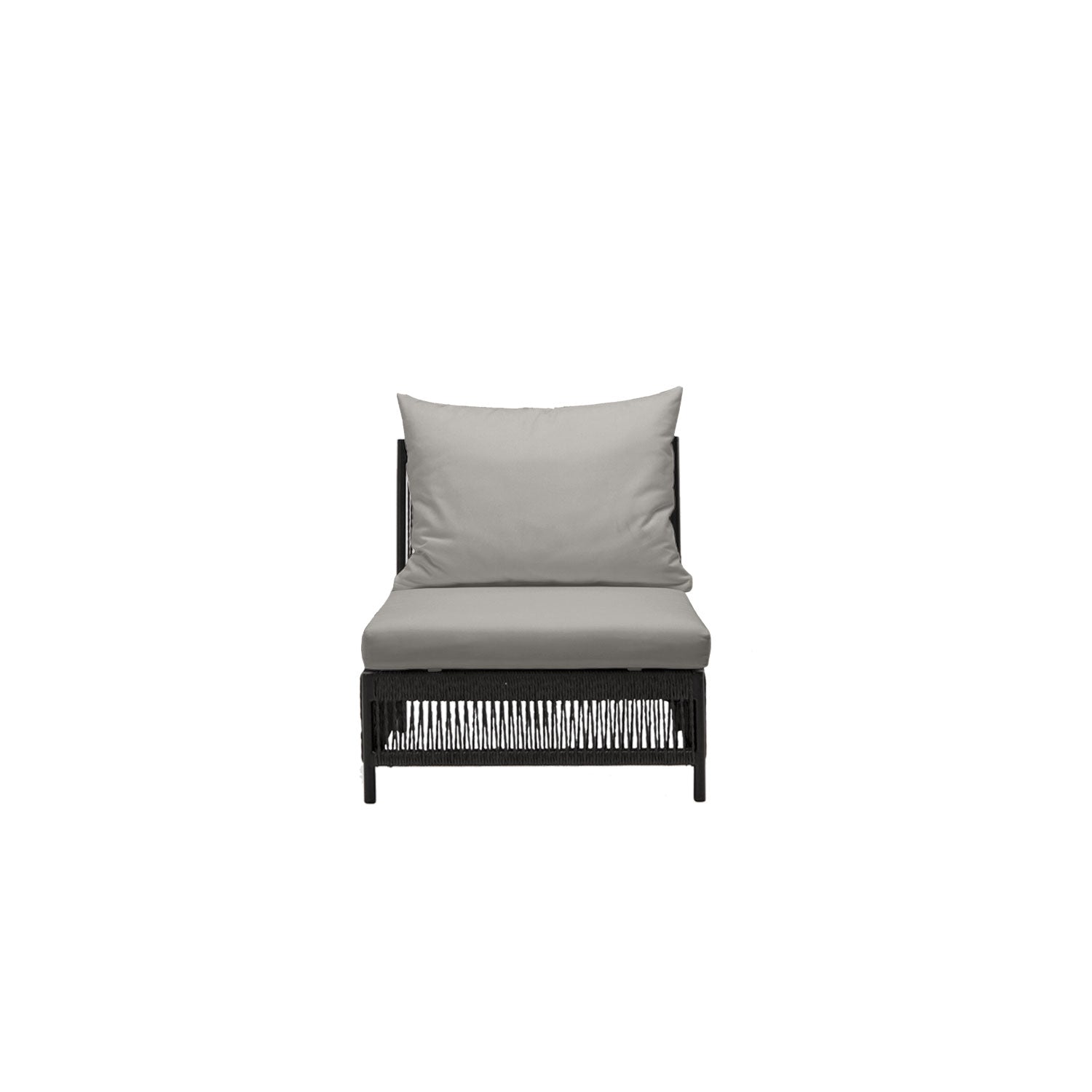 Planar Alu Modular Outdoor Midsection Black PT3 - Olefin Grey