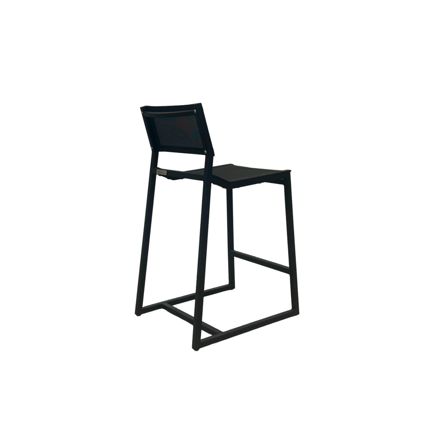 Salma Sail Alu Bar Chair - Black