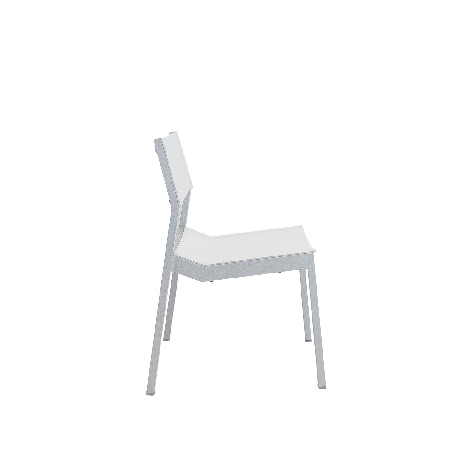 Salma Sail Alu Stacking Chair White - Side Chair