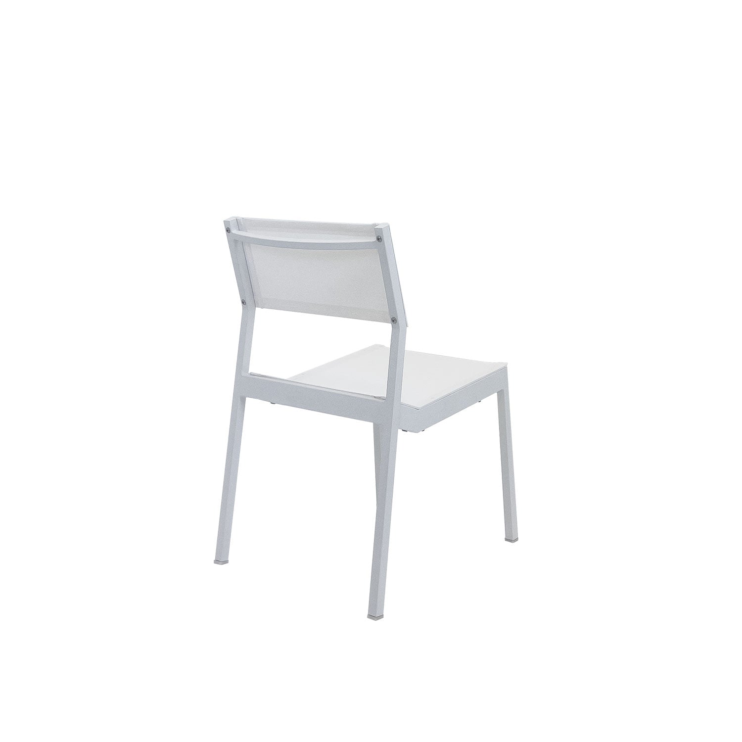 Salma Sail Alu Stacking Chair White - Side Chair