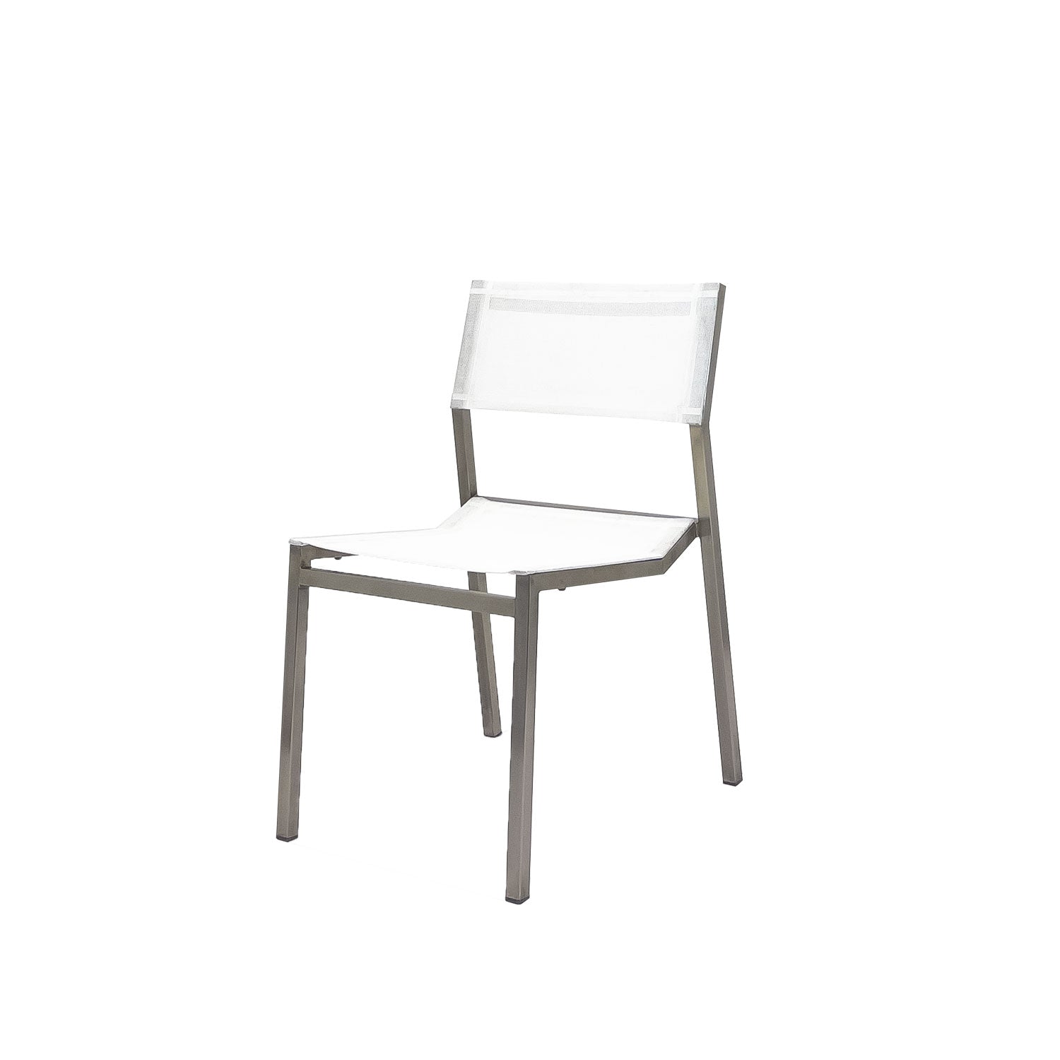 Salma Sail SS Outdoor Stacking Chair - White - Side Chair