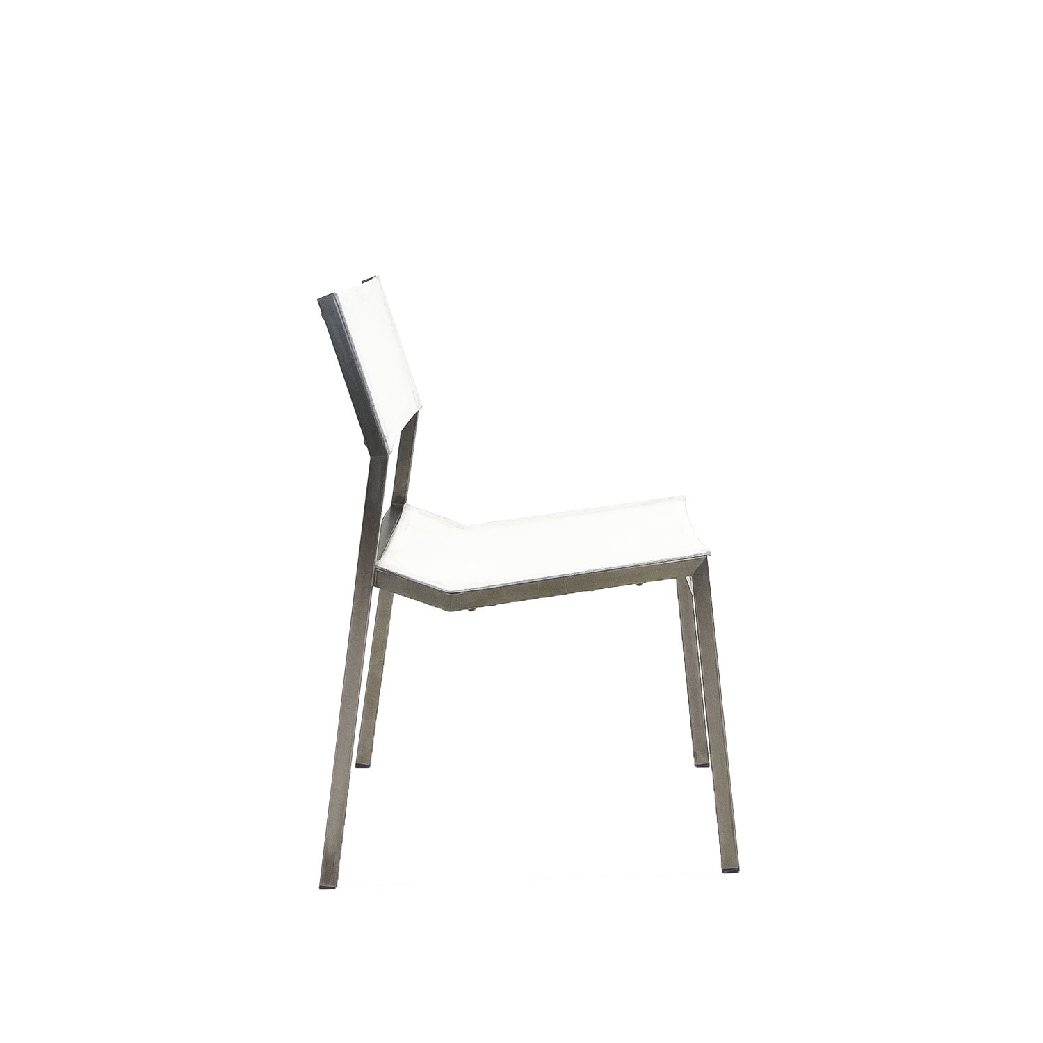 Salma Sail SS Outdoor Stacking Chair - White - Side Chair