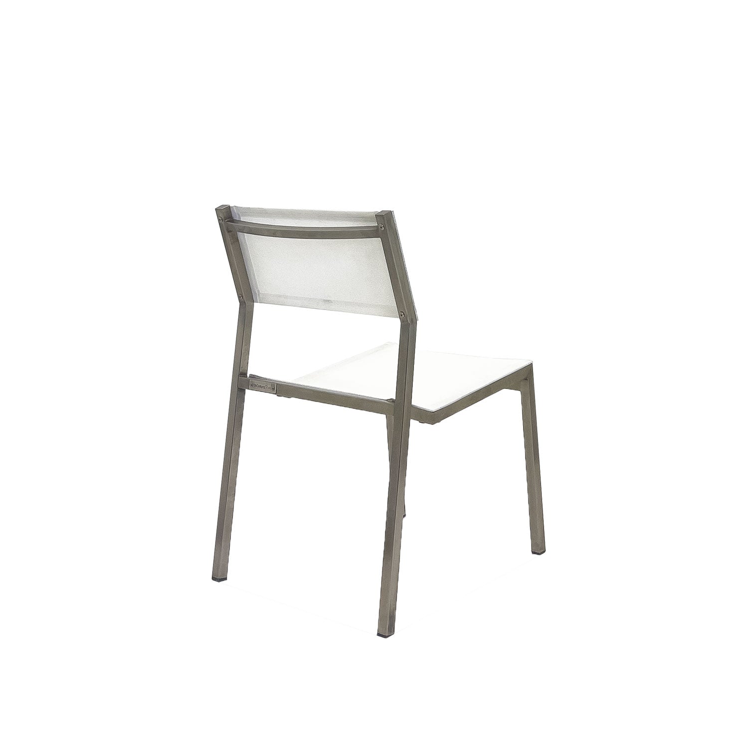 Salma Sail SS Outdoor Stacking Chair - White - Side Chair