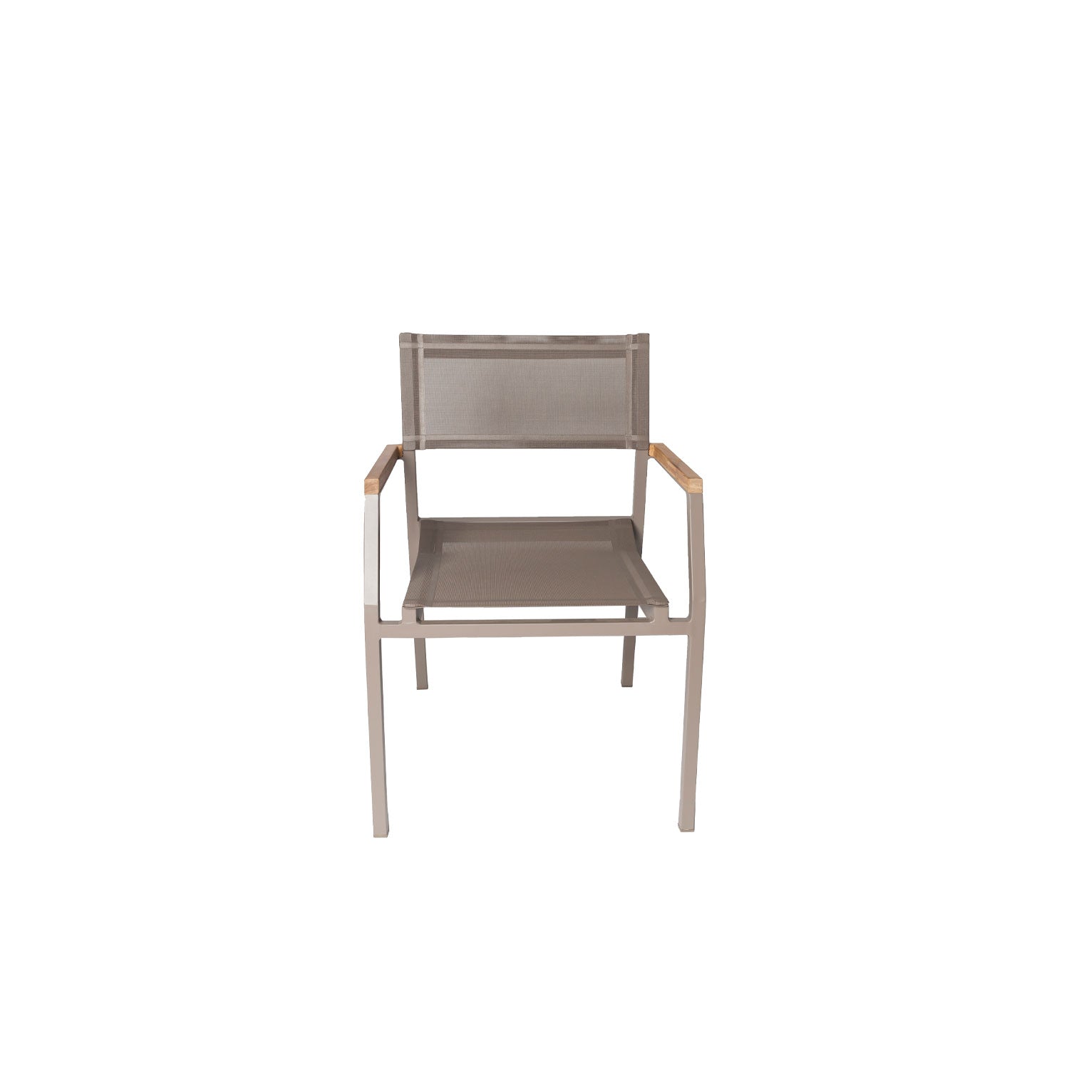 Salma Sail Alu Stacking Chair Taupe - Armchair