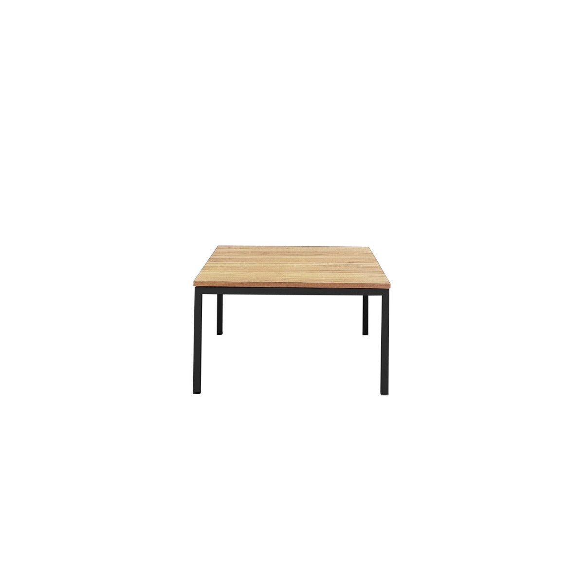 Tandem Alu Square Coffee Table Black - 70x70