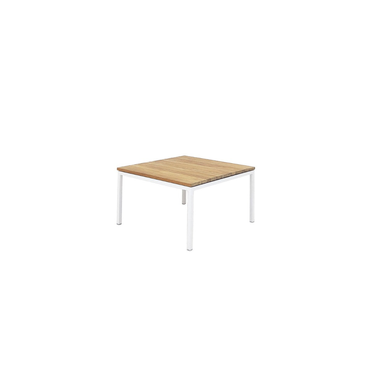 Tandem Alu Square Coffee Table White - 70x70