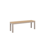 Tandem Alu Backless Bench Taupe Sand - L130 - 2 Seater