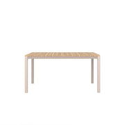 Tandem Alu Rectangular Outdoor Table Taupe - 150x80 - 6 Seater