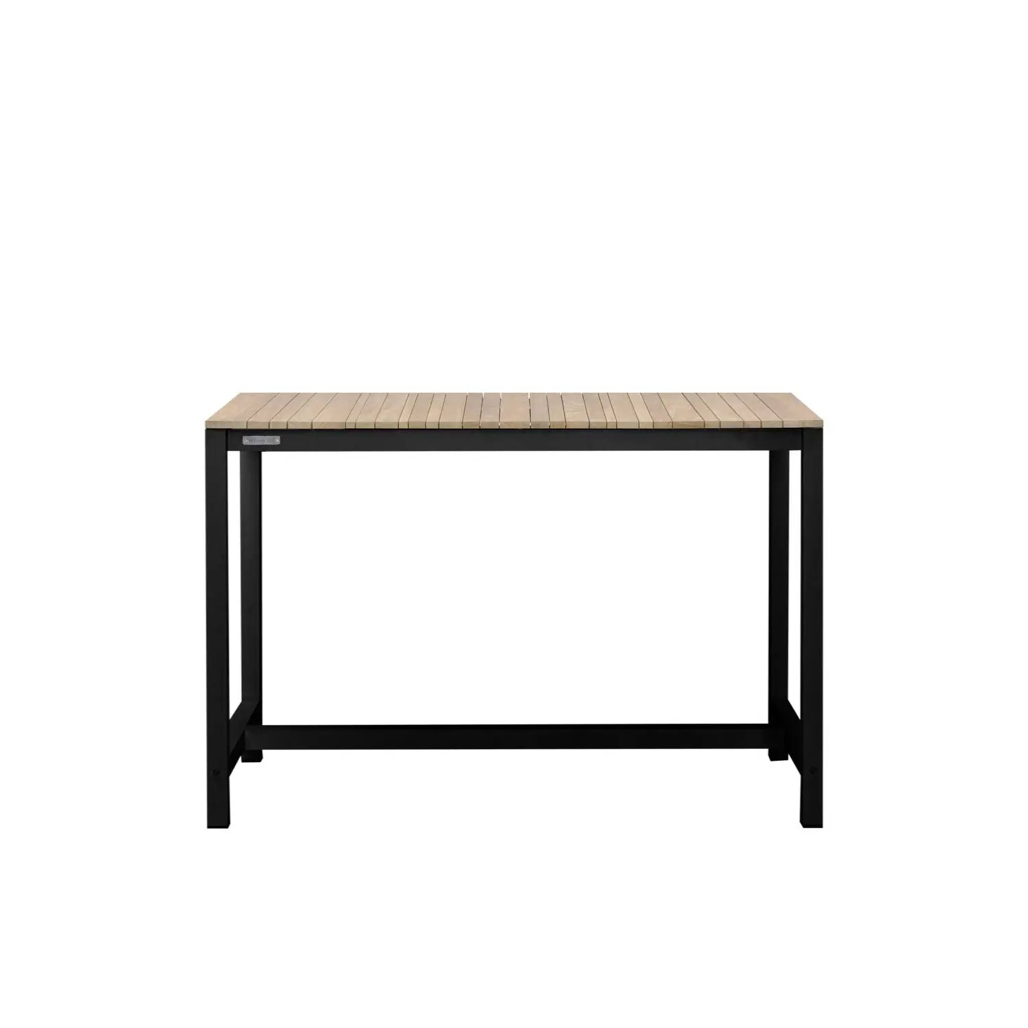 Tandem Alu Bar Table Black - Narrow Width - 120x70 - 4 Seater