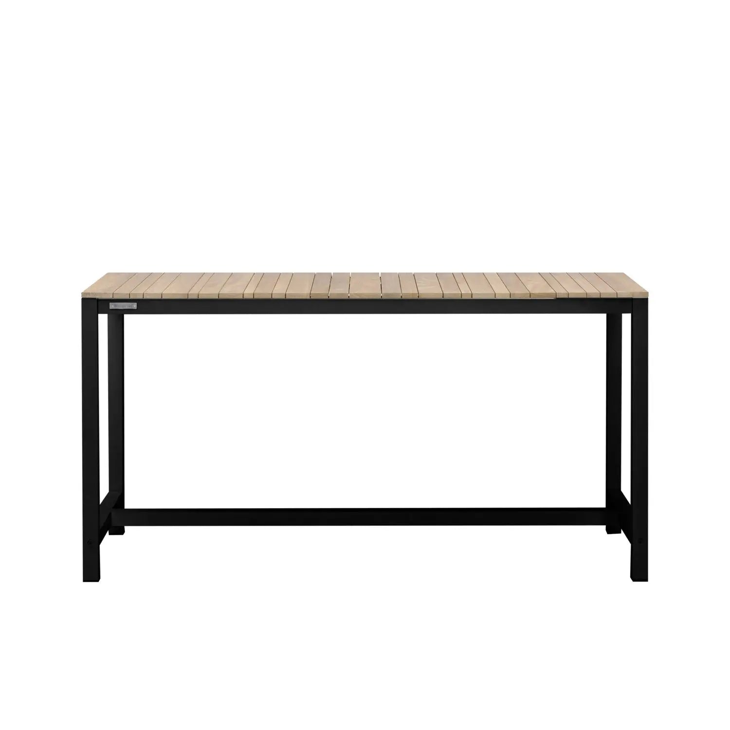 Tandem Alu Bar Table Black - Narrow Width - 180x70 - 6 Seater