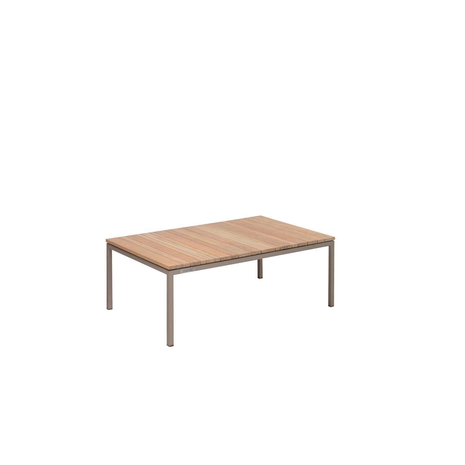 Tandem Alu Coffee Table Rectangular Taupe