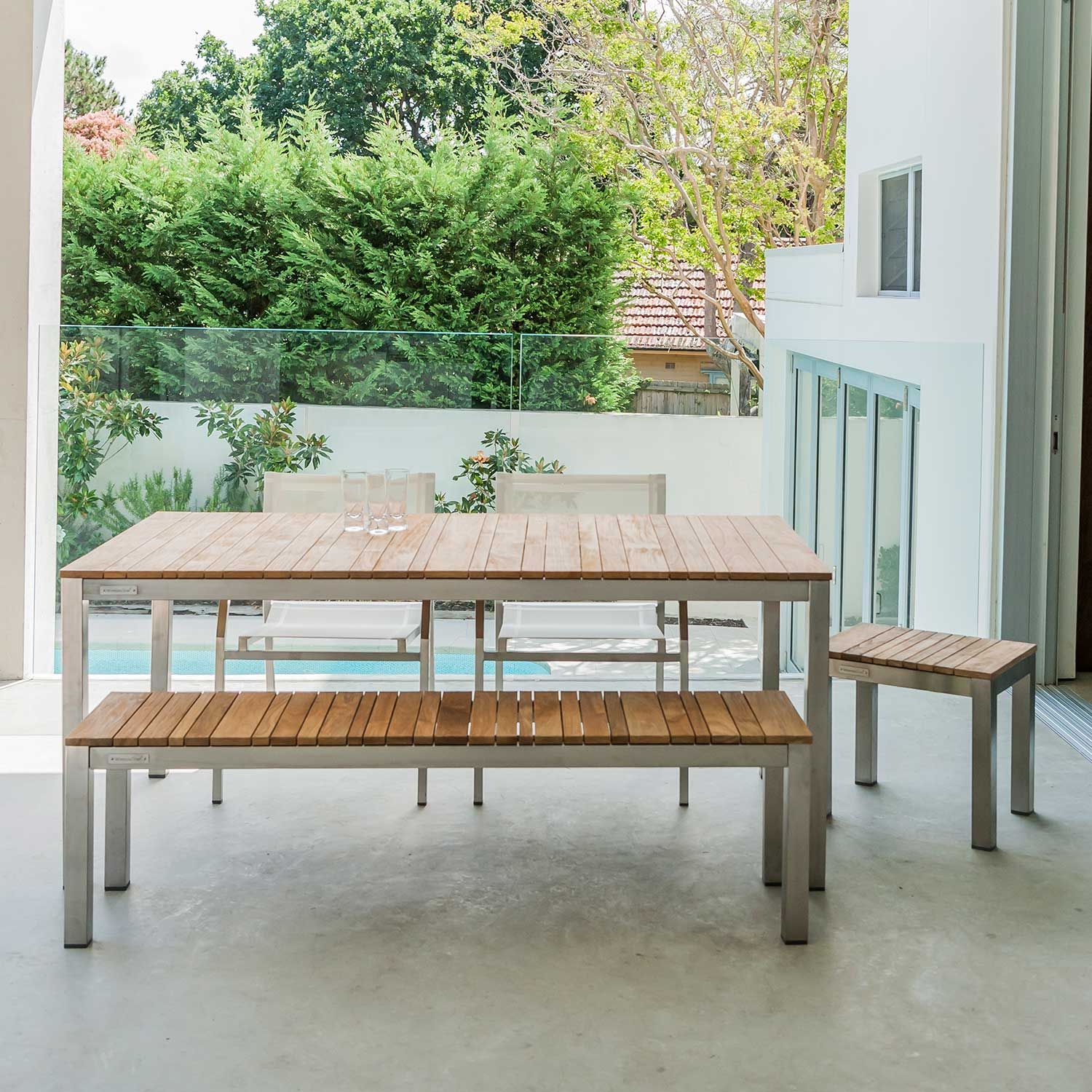 Tandem SS Backless Bench
