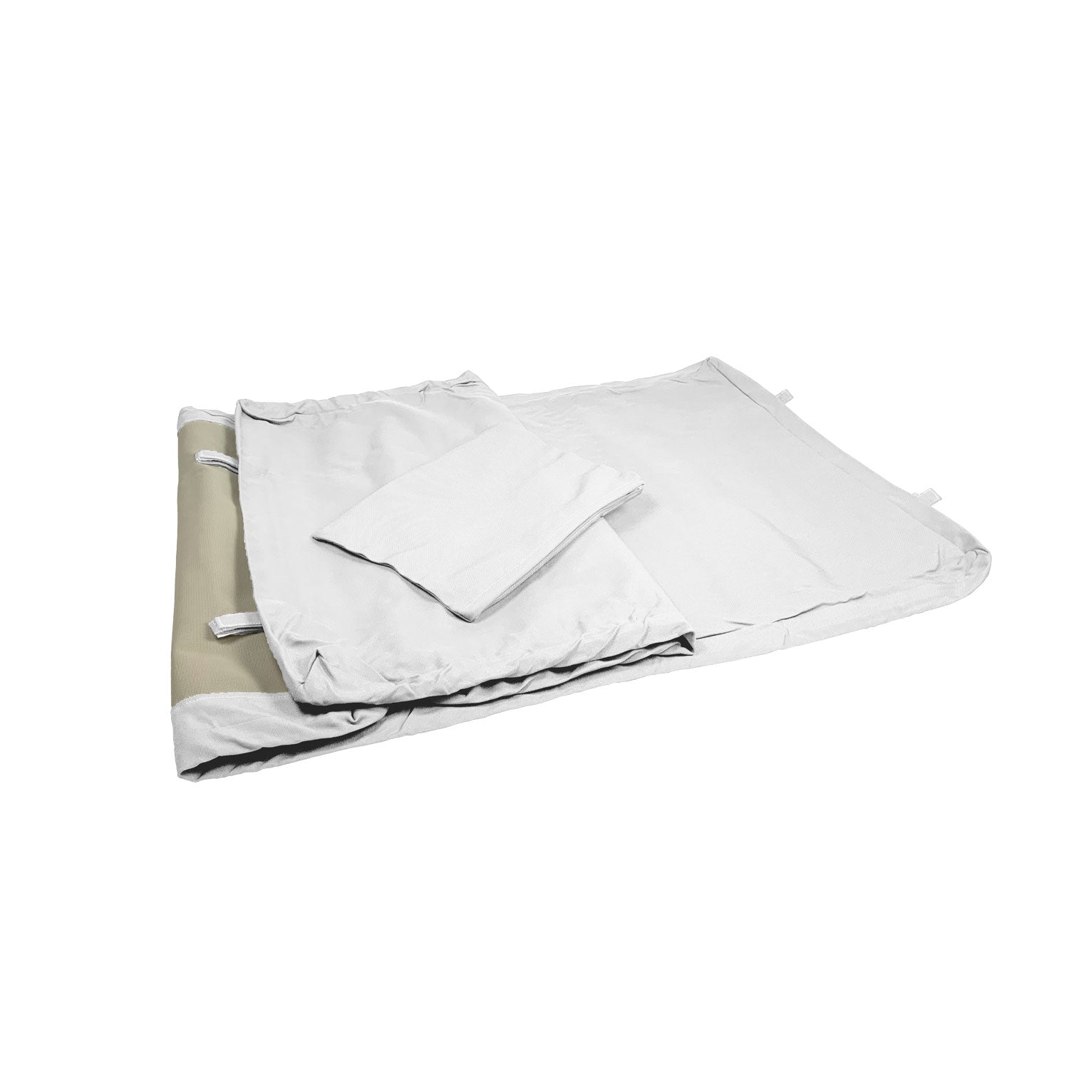 Tapa Sun Lounger Cushion Cover Replacement - Olefin White