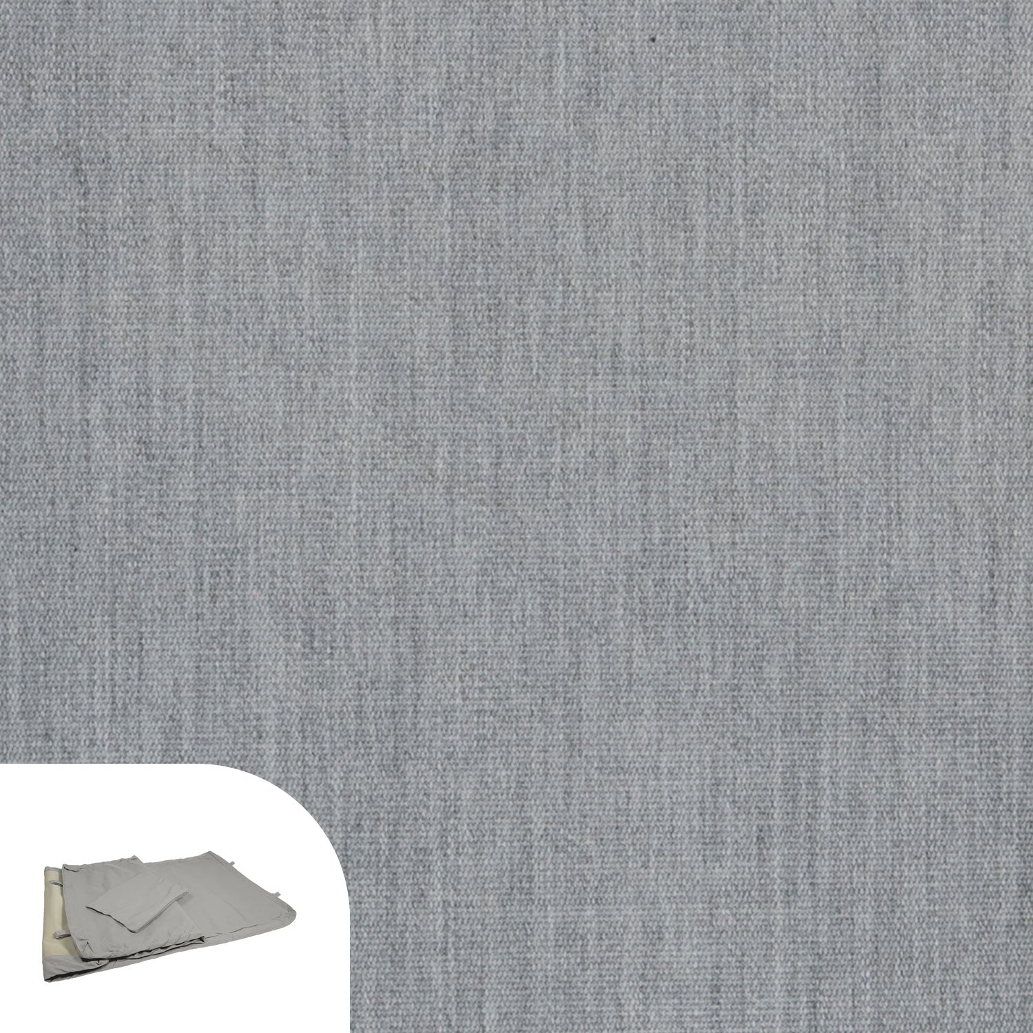 Tapa Sun Lounger Cushion Cover Replacement - Sunbrella Granite Grey