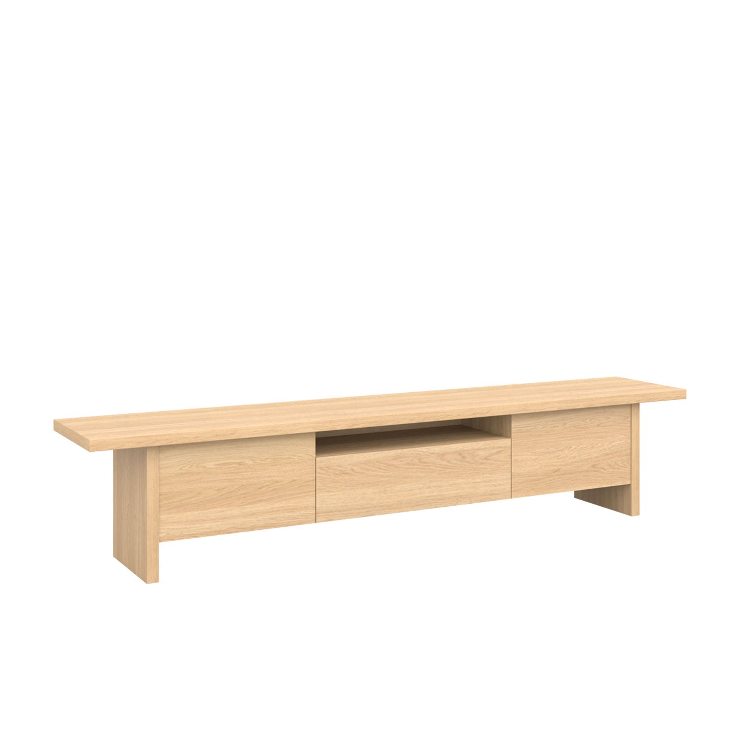 Zen TV Unit 240 Oak Veneer