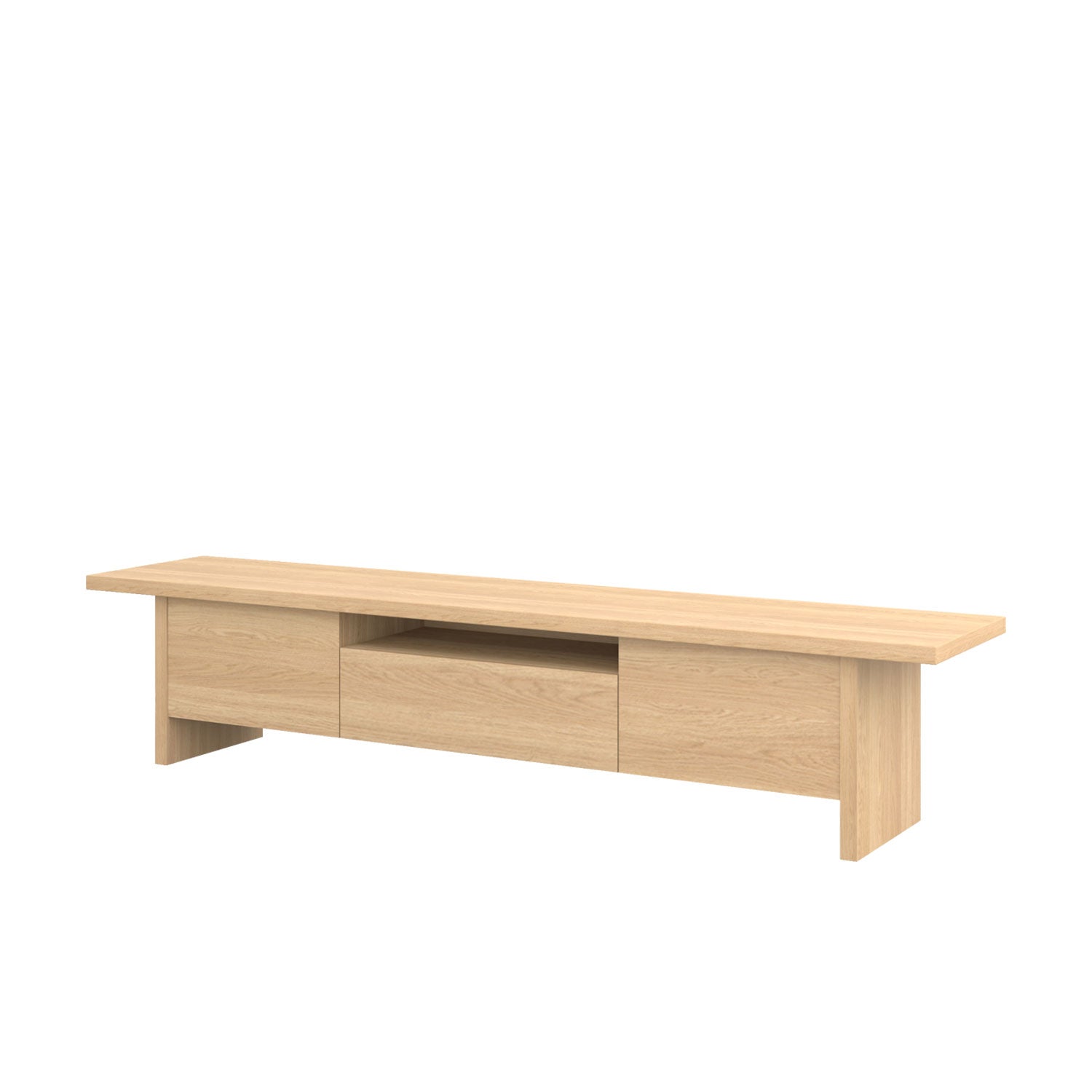 Zen TV Unit 240 Oak Veneer