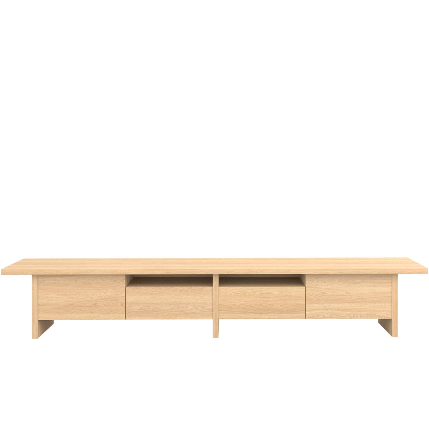 Zen TV Unit 300 Oak - Oak Veneer
