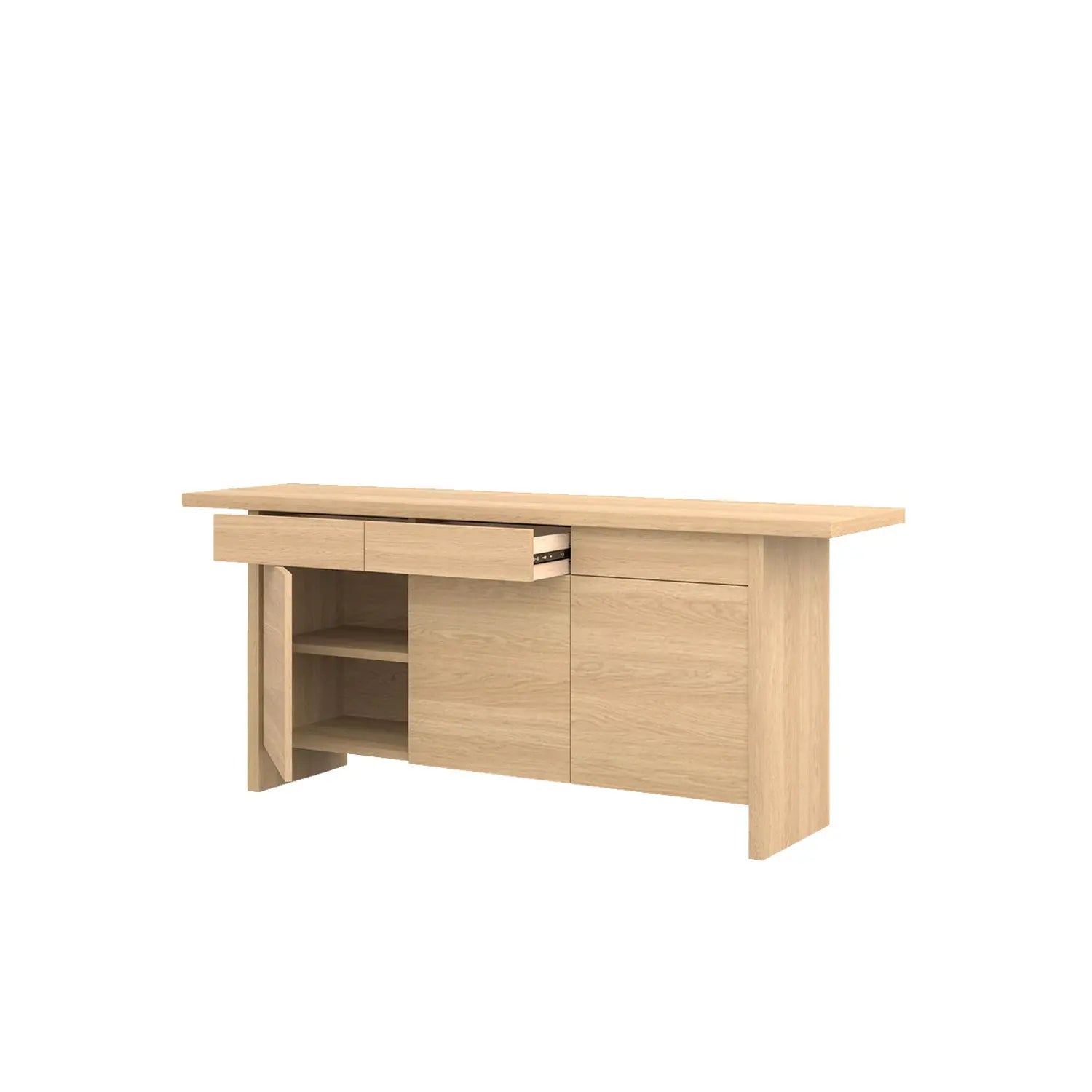 Zen Buffet 200 Oak - Solid Oak