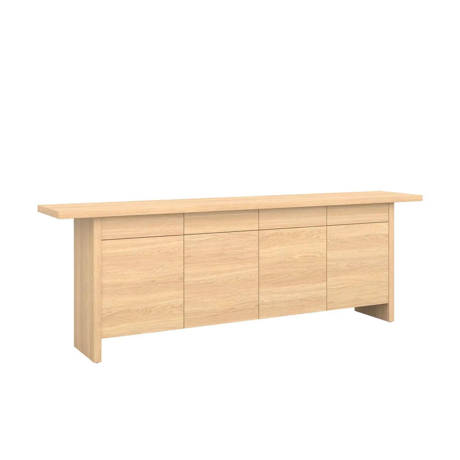 Zen Buffet 240 Oak - Solid Oak